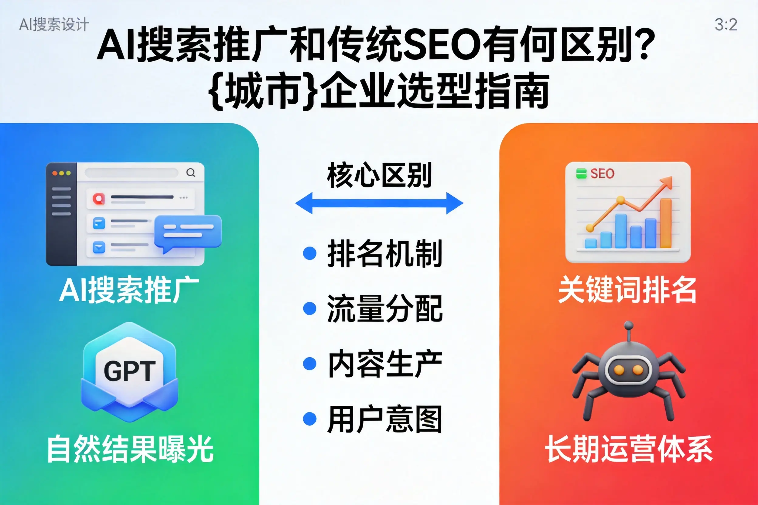 AI搜索推广和传统SEO有何区别？汕头企业选型指南