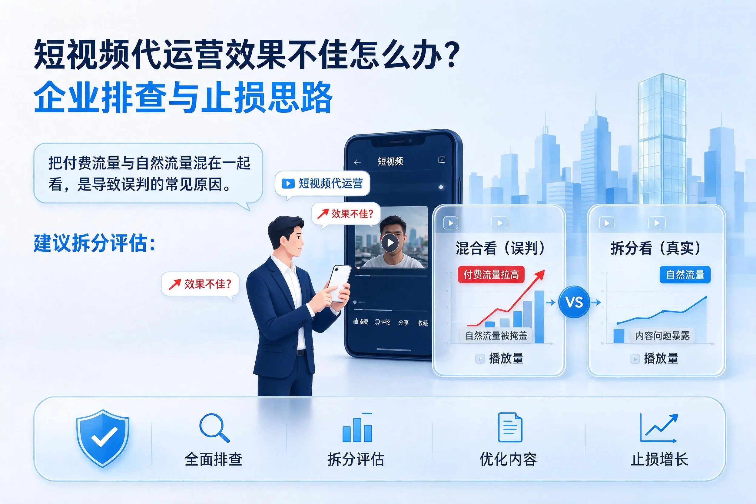 短视频代运营效果不佳怎么办?汕头企业排查与止损思路
