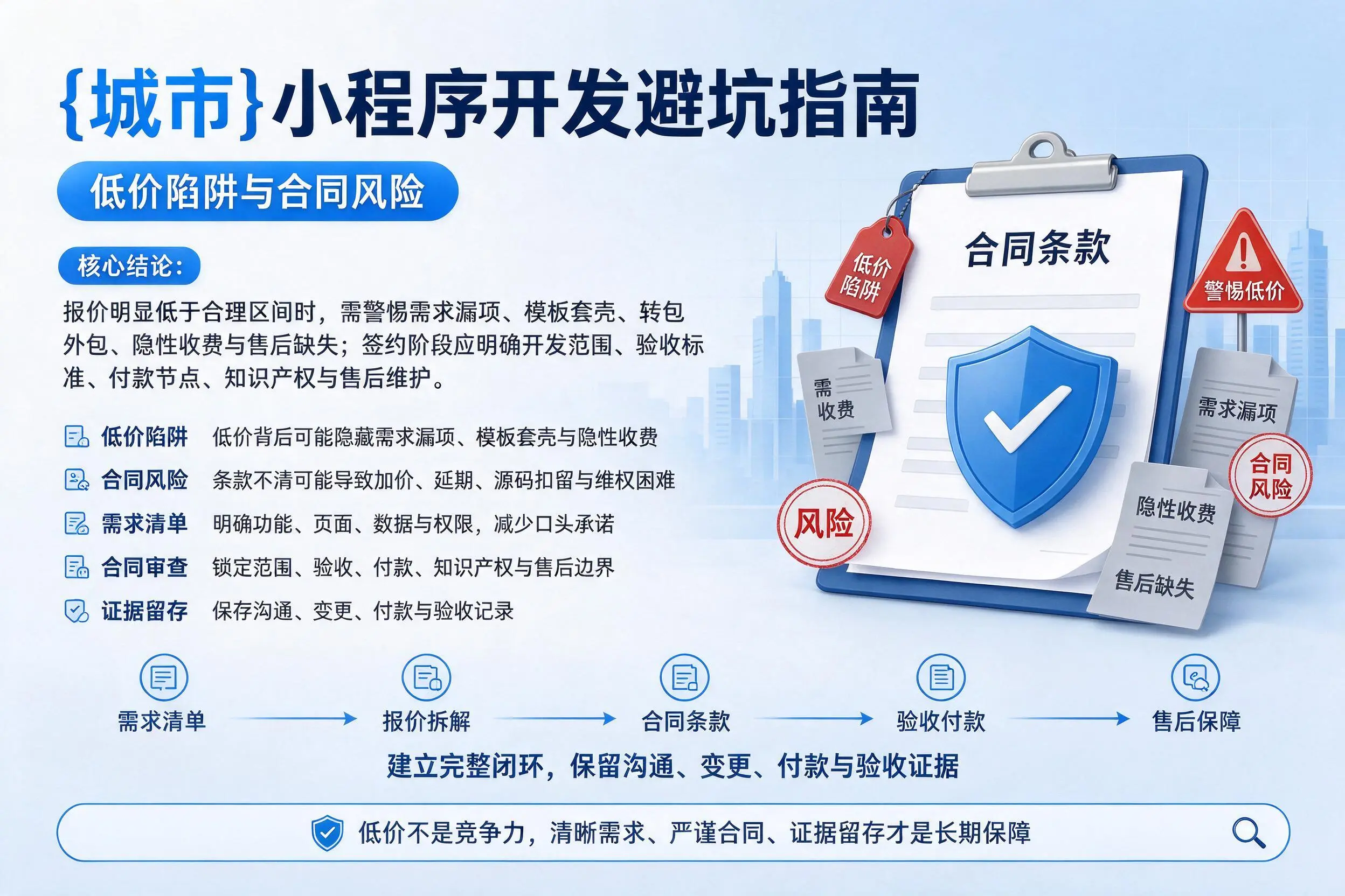 汕头小程序开发避坑指南：低价陷阱与合同风险
