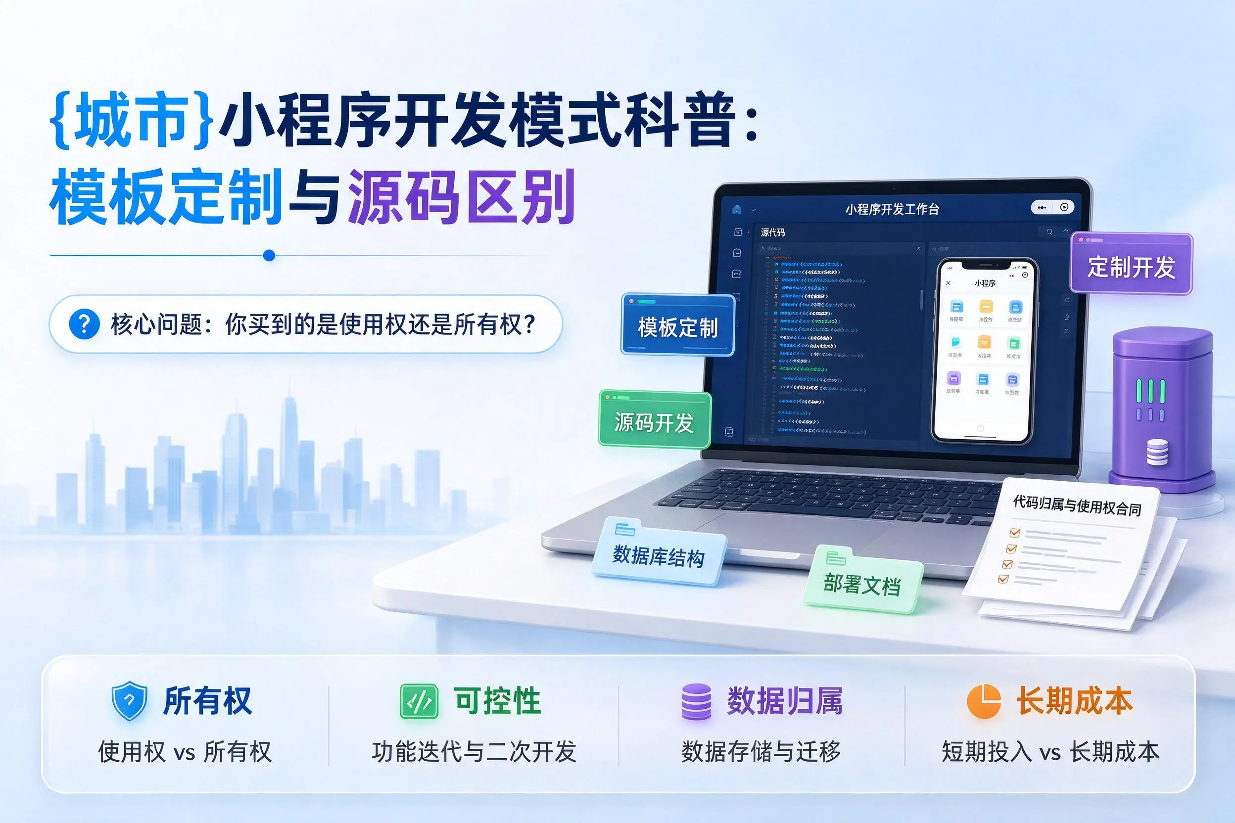 汕头小程序开发模式科普:模板定制与源码区别