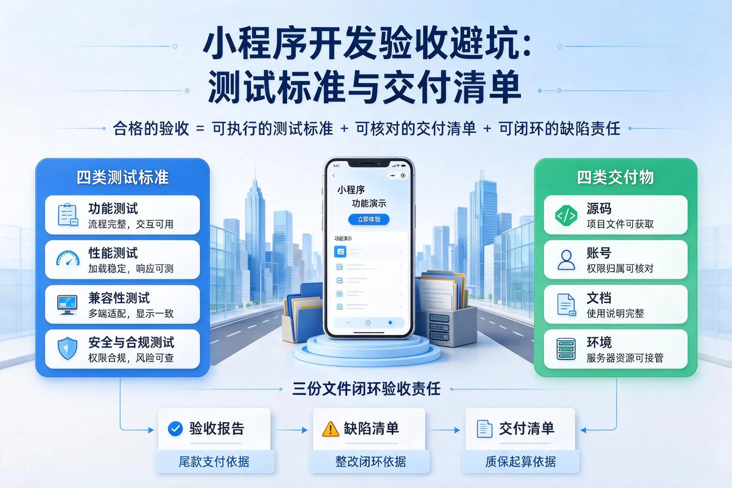 汕头小程序开发验收避坑：测试标准与交付清单