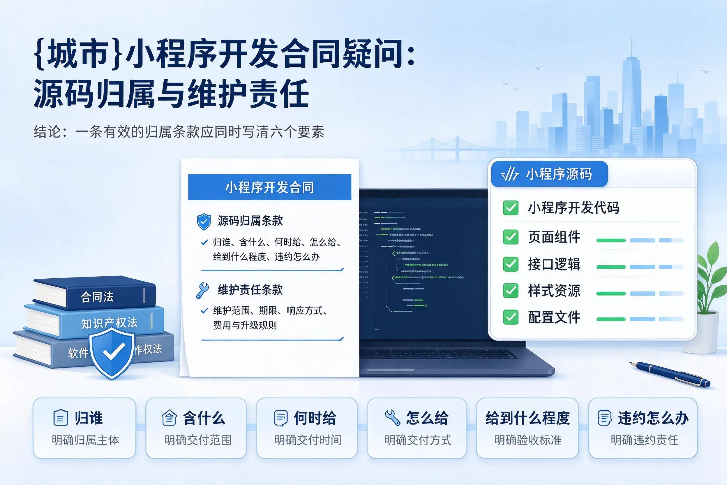 汕头小程序开发合同疑问：源码归属与维护责任