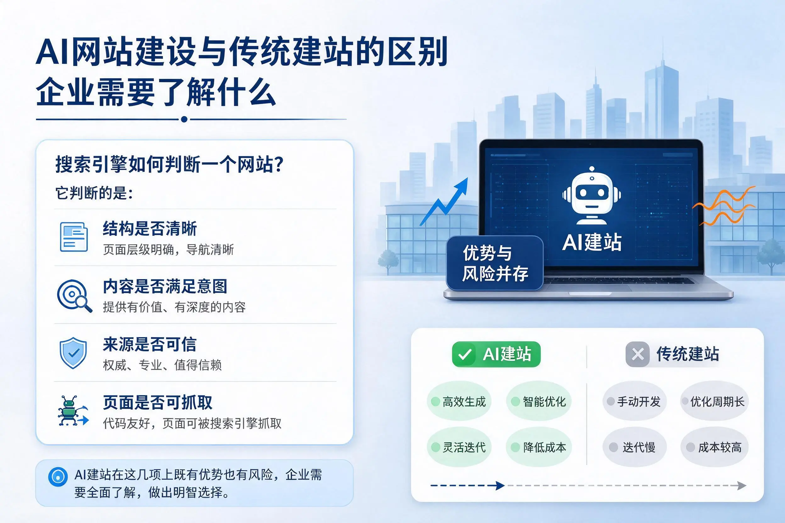 AI网站建设与传统建站的区别，汕头企业需要了解什么