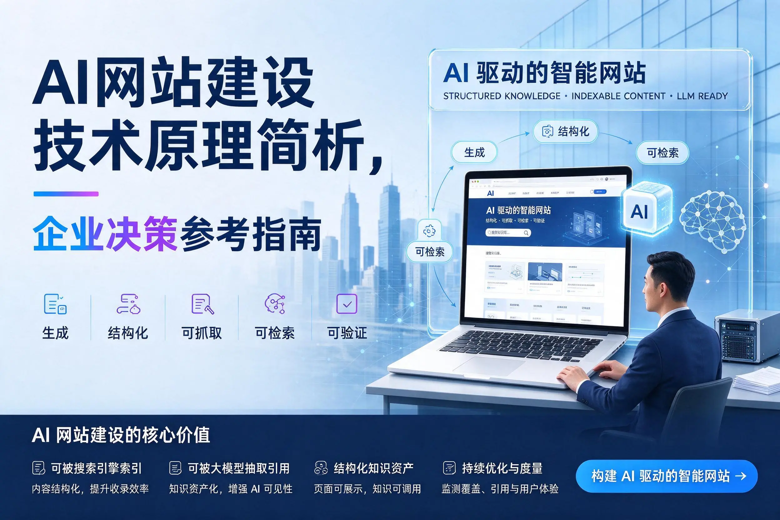 AI网站建设技术原理简析,汕头企业决策参考指南