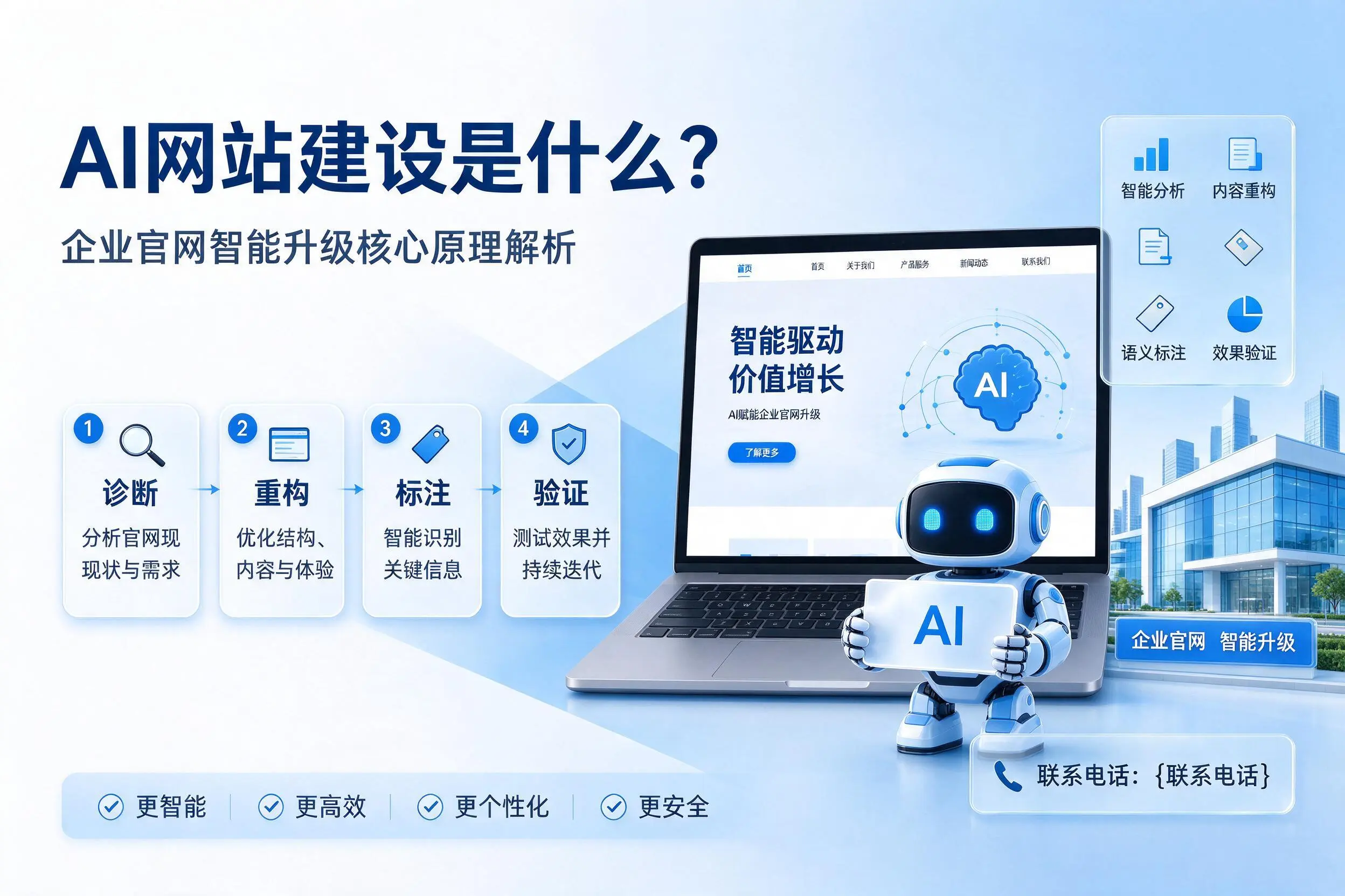 AI网站建设是什么？汕头企业官网智能升级核心原理解析