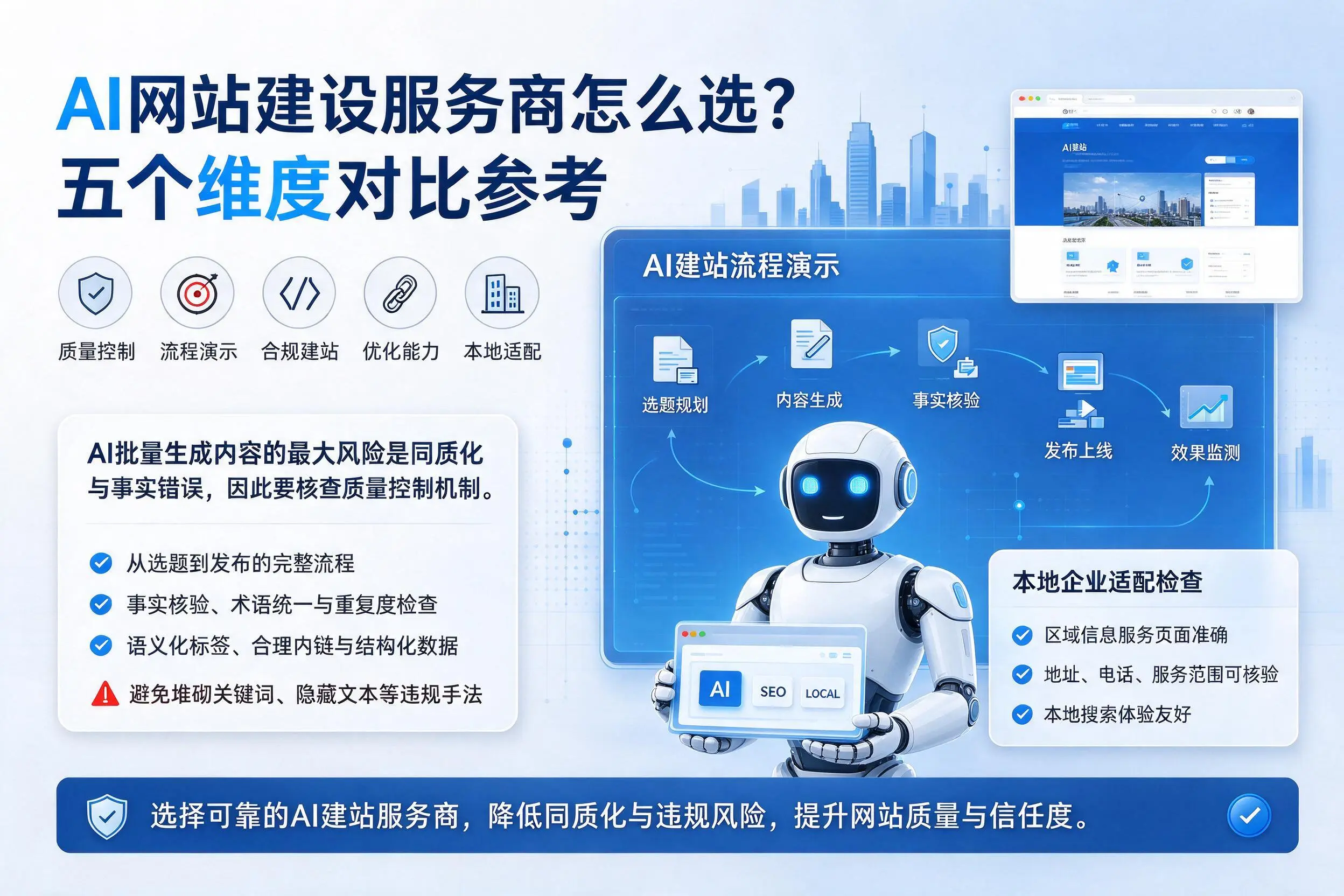 汕头AI网站建设服务商怎么选?五个维度对比参考