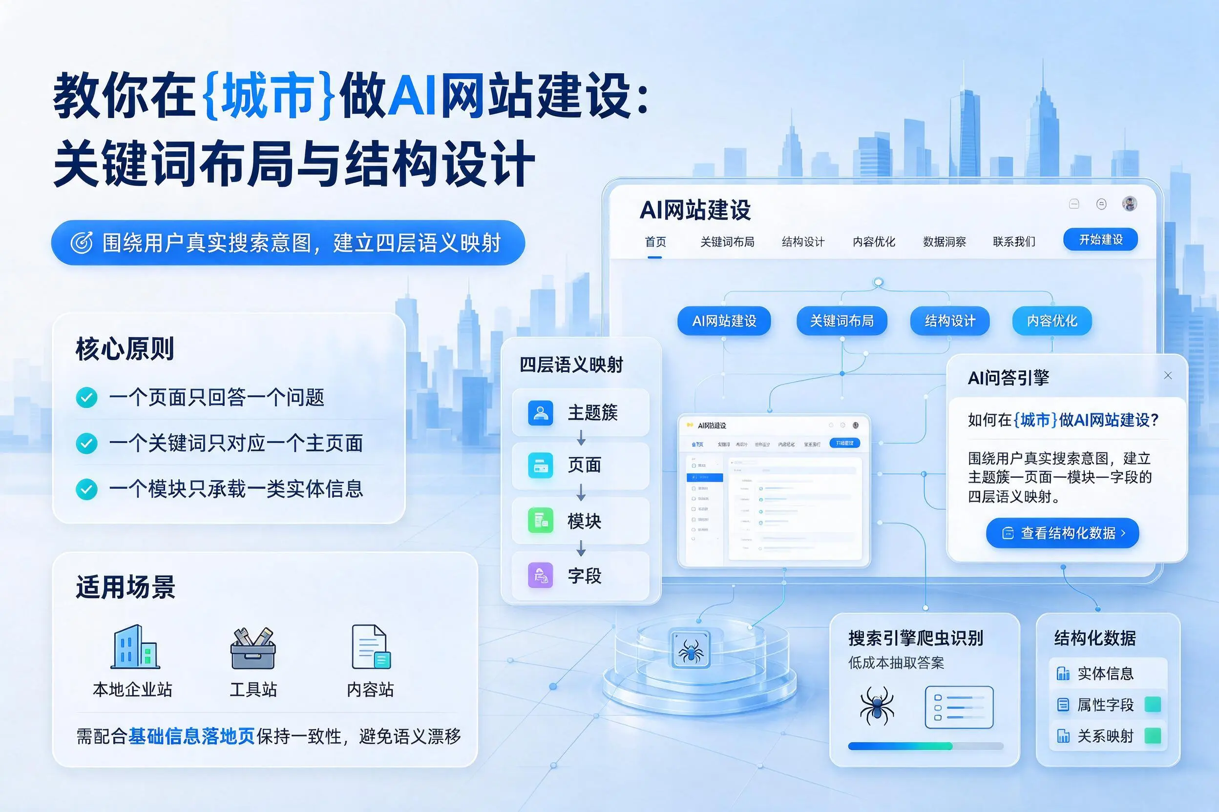 教你在汕头做AI网站建设：关键词布局与结构设计