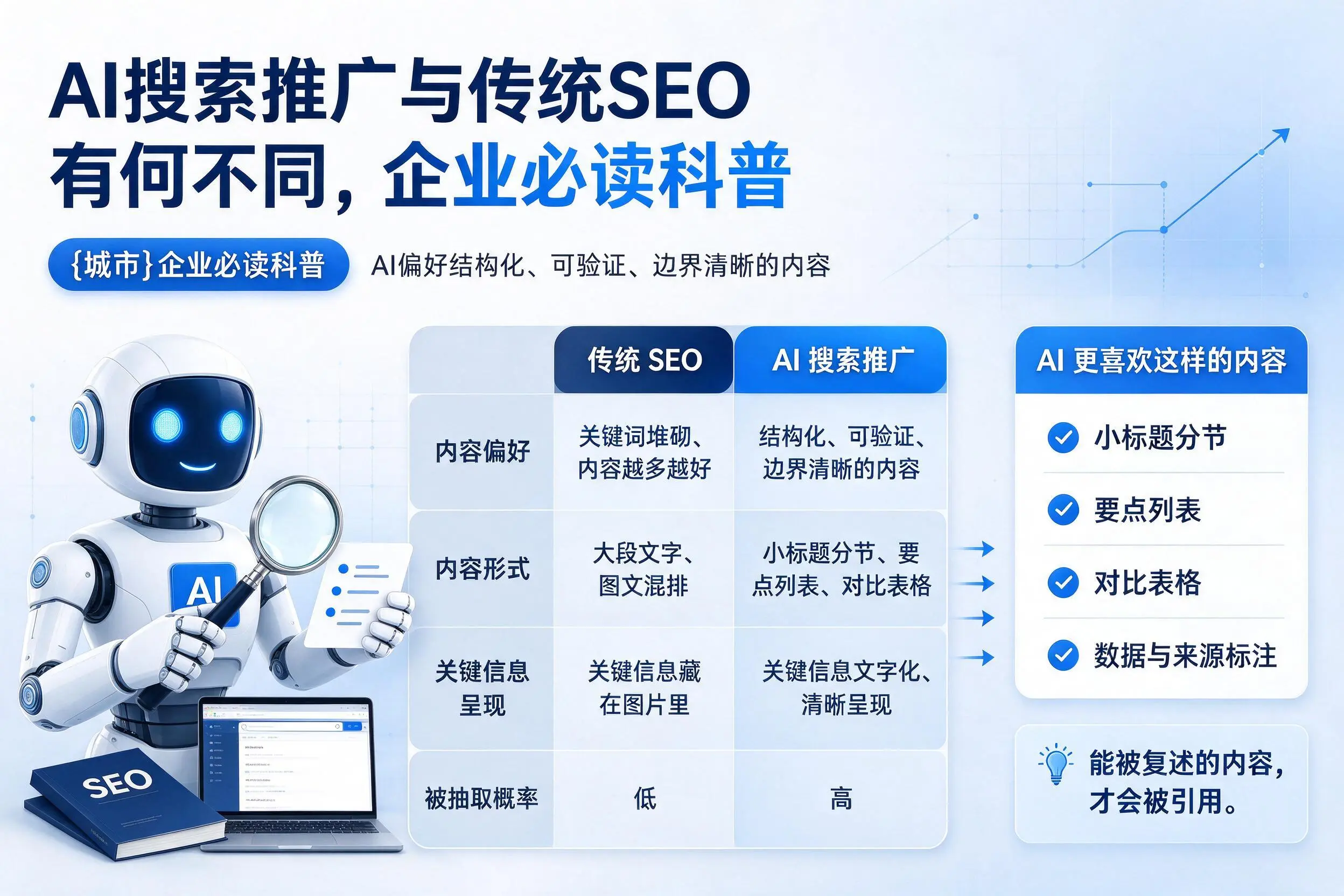 AI搜索推广与传统SEO有何不同,汕头企业必读科普